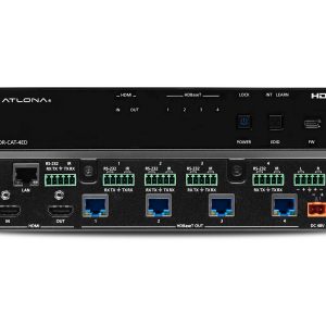 Atlona AT-HDR-CAT-4ED HDBaseT 4K/60 4:4:4 HDR Distribution Amplifier / 1x4 / 330 ft / Audio De-embed / CEC
