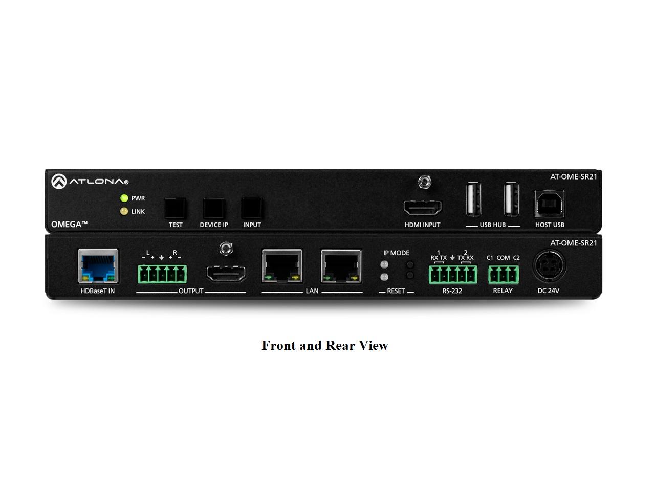 Atlona AT-OME-SR21 Omega 4K/UHD Scaler for HDBaseT and HDMI with USB