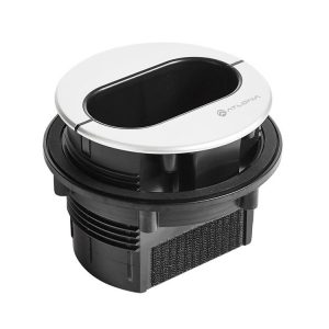 Atlona AT-PKT-3H Tabletop Cable Access Enclosure / 3-Cable Insert / 4in Cutout / 2in Depth