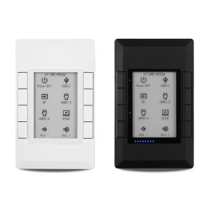 Atlona AT-VKP-8E 8-Button IP Keypad / 2.7in E-Paper Display / PoE / RS-232 / Black White Bezels