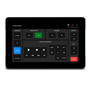 Atlona AT-VTP-700VL-BL 7in Touch Panel / Side LED Lighting / PoE+ / VESA 75