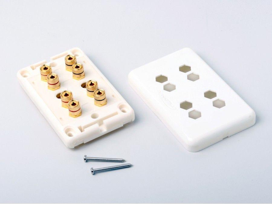 Atlona AT80080 HIGH-QUALITY WALL PLATE FOR 4 SPEAKERS - Image 3
