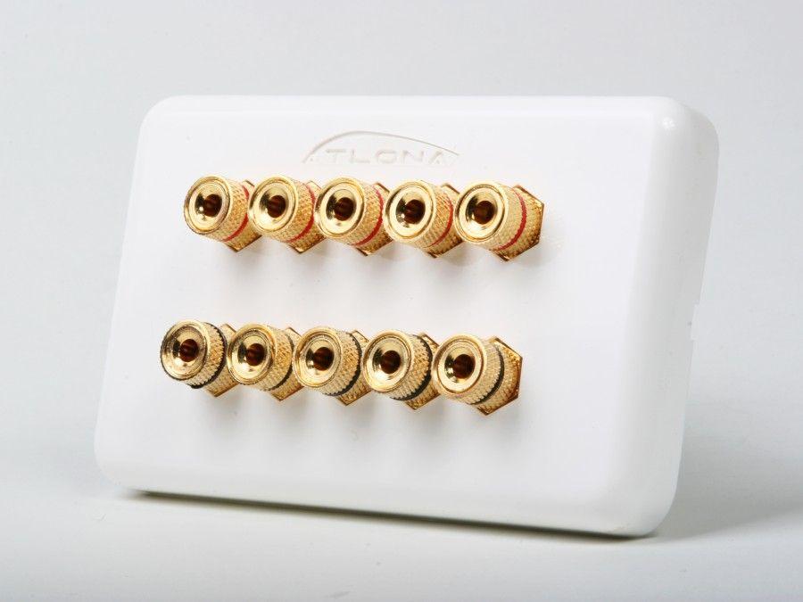 Atlona AT80100 HIGH-QUALITY WALL PLATE FOR 5 SPEAKERS