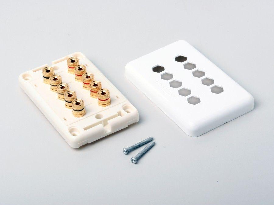 Atlona AT80100 HIGH-QUALITY WALL PLATE FOR 5 SPEAKERS - Image 3