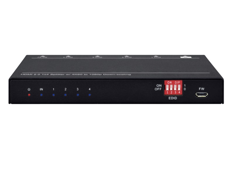 Aurora Multimedia DXE-142A-DS 1×4 HDMI 2.0A 4K Splitter with Auto EDID Management