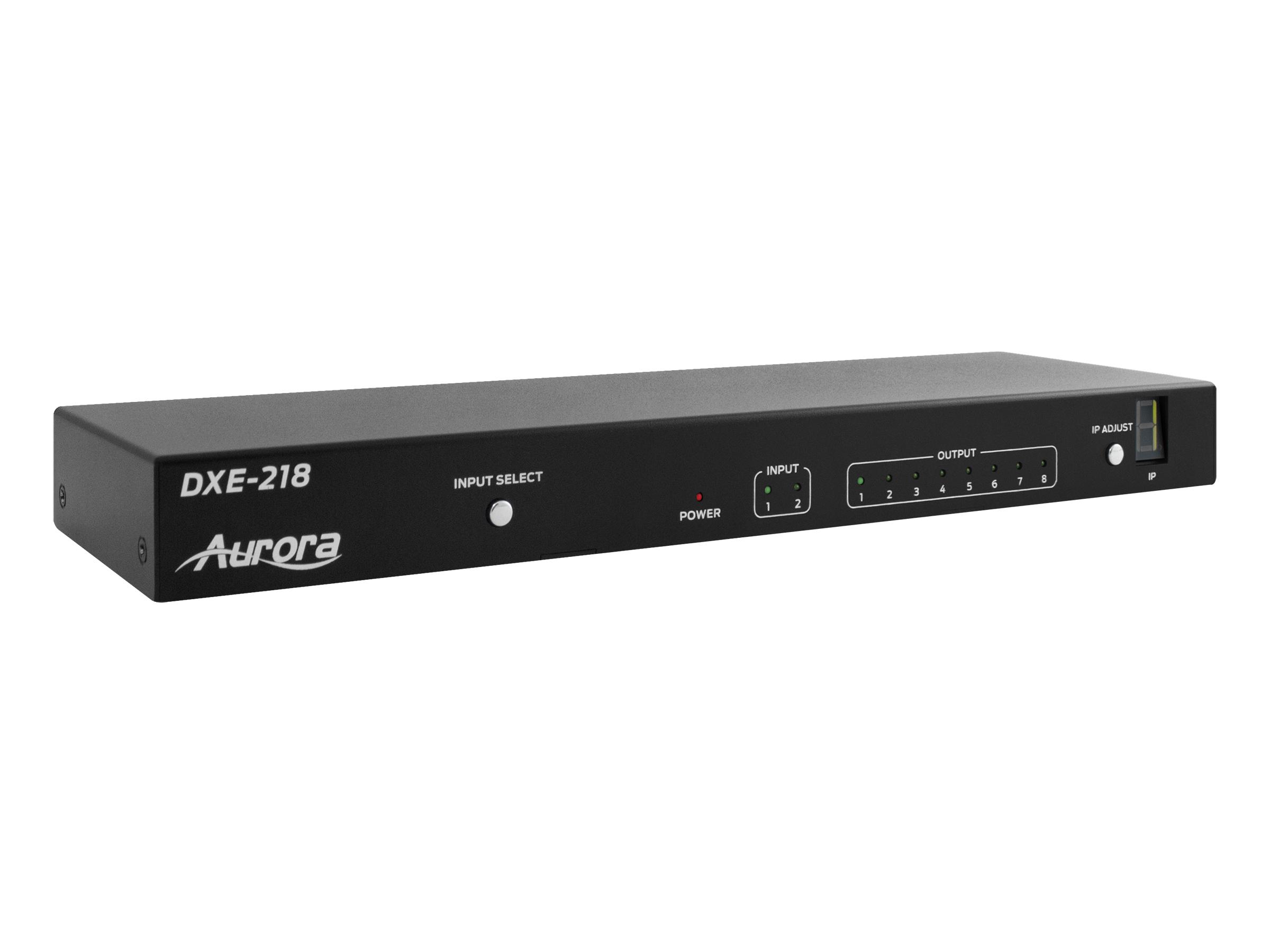 Aurora Multimedia DXE-218 2×8 HDMI 4K Advanced Splitter with Downscaling