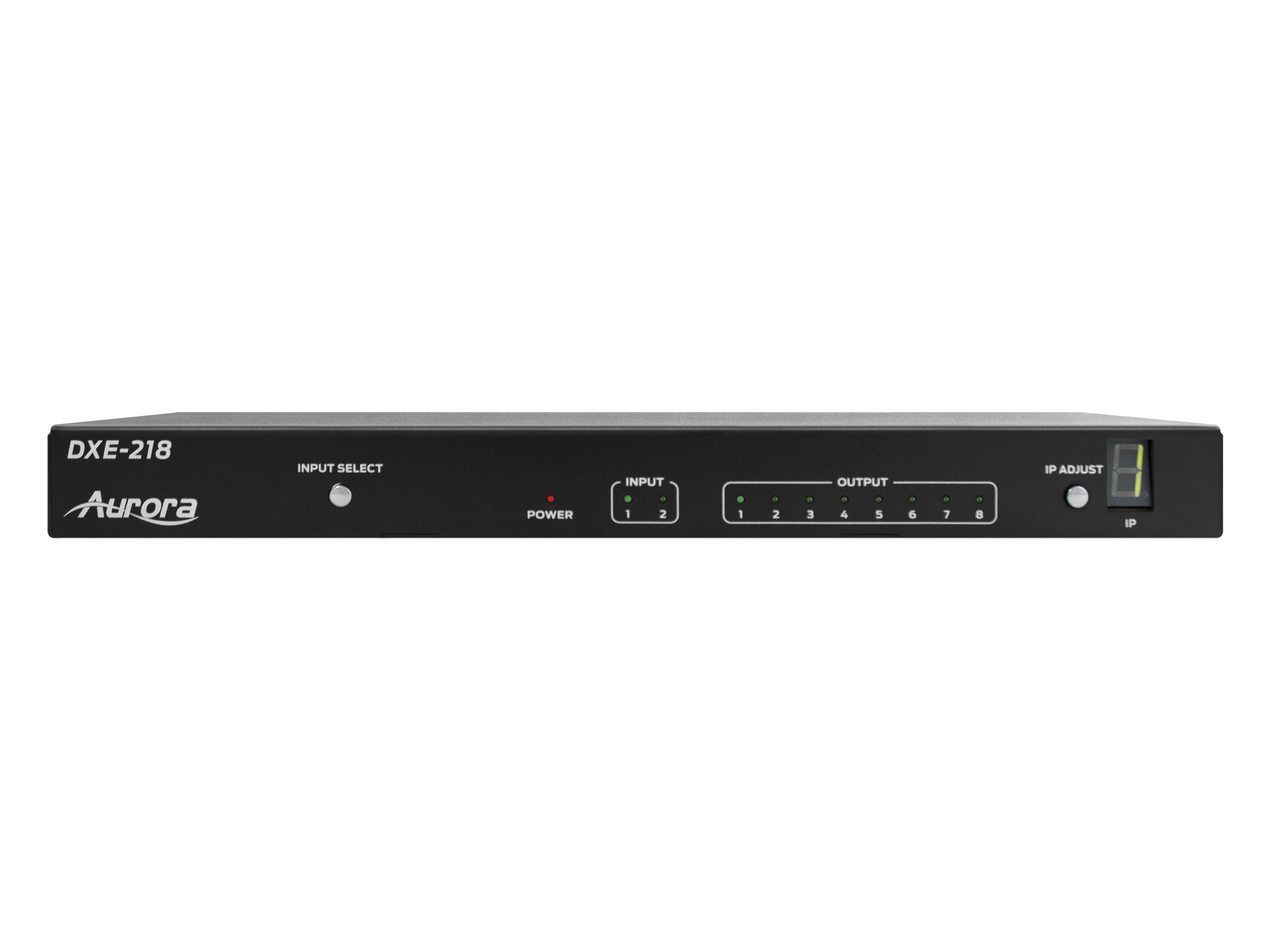 Aurora Multimedia DXE-218 2x8 HDMI 4K Advanced Splitter with Downscaling - Image 2