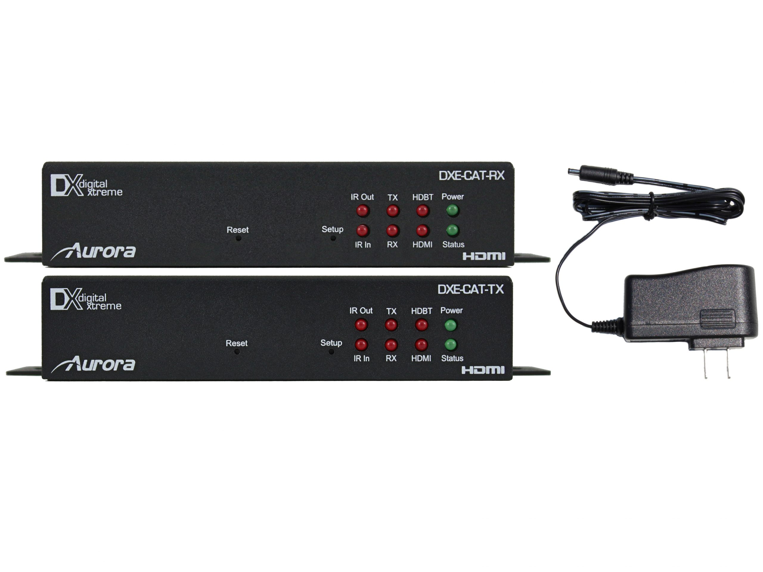Aurora Multimedia DXE-CAT-S1-4K HDMI HDBaseT CAT Extender (Transmitter/Receiver) 70m/230ft Kit