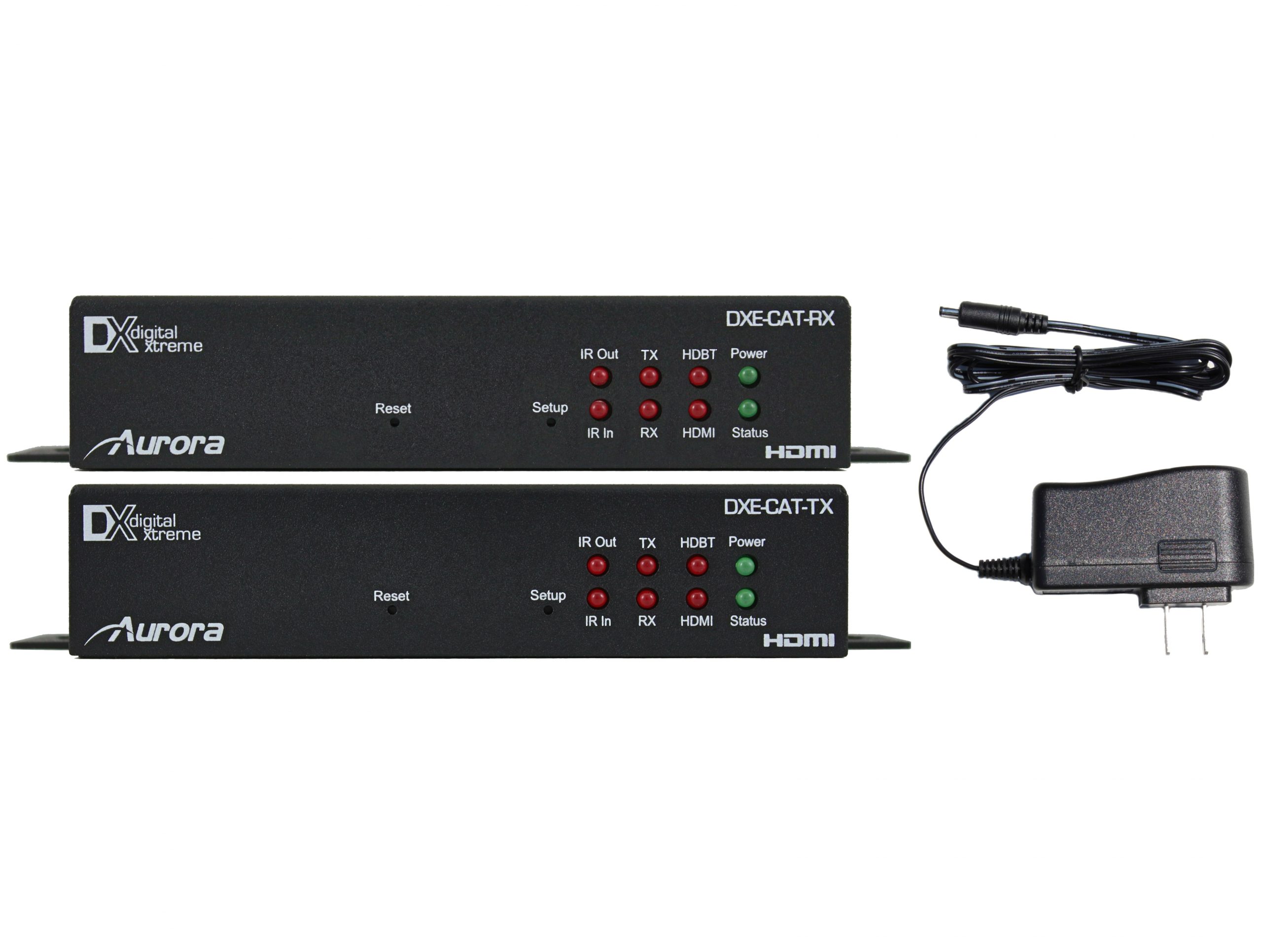 Aurora Multimedia DXE-CAT-S2-4K HDMI HDBaseT CAT Extender (Transmitter/Receiver) 183m/600ft Kit