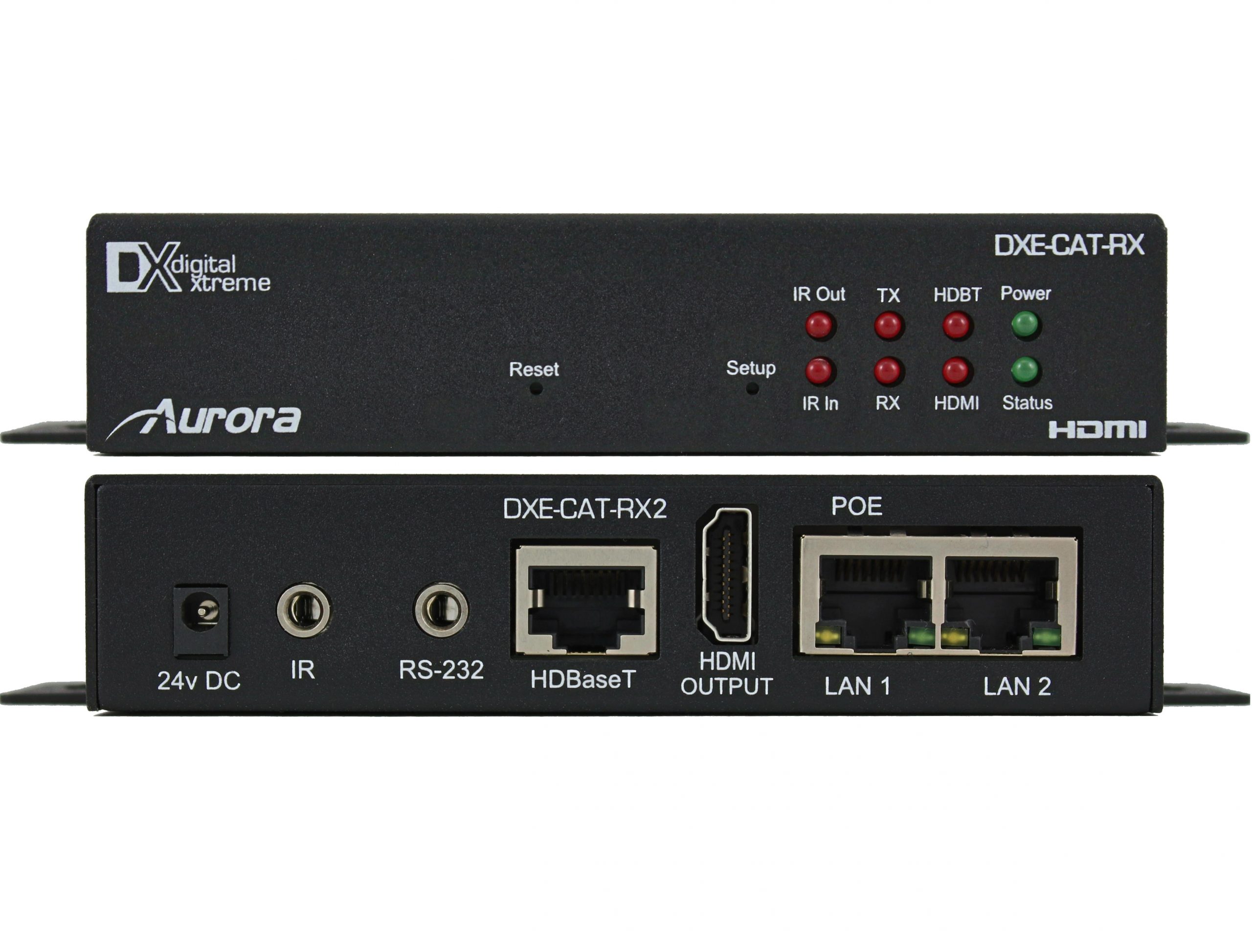 Aurora Multimedia DXE-CAT-RX2-4K 4K UHD HDMI HDBaseT Extender (Receiver) 330/600ft