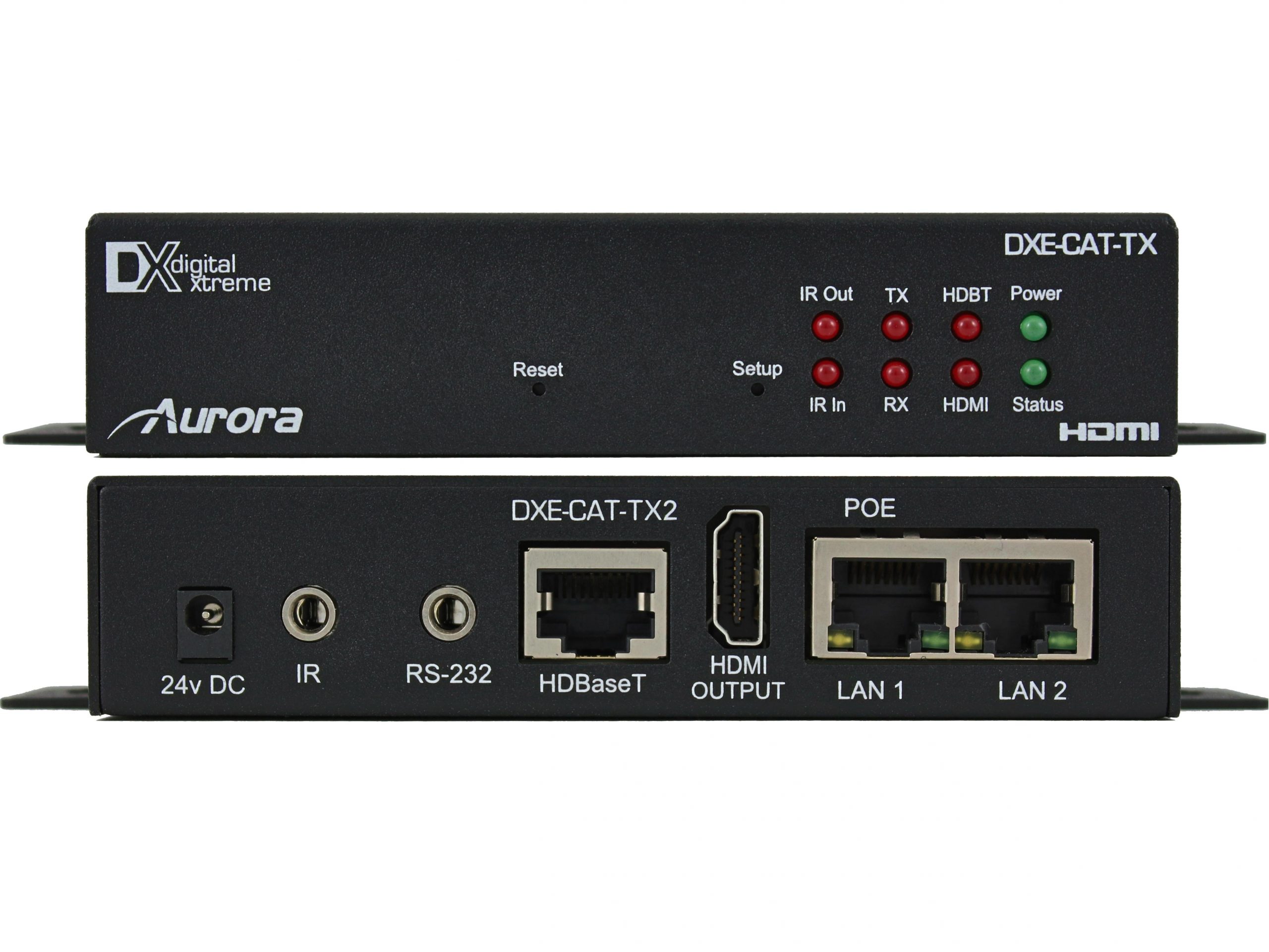 Aurora Multimedia DXE-CAT-TX2-4K 4K UHD HDMI HDBaseT Extender (Transmitter) 330/600ft