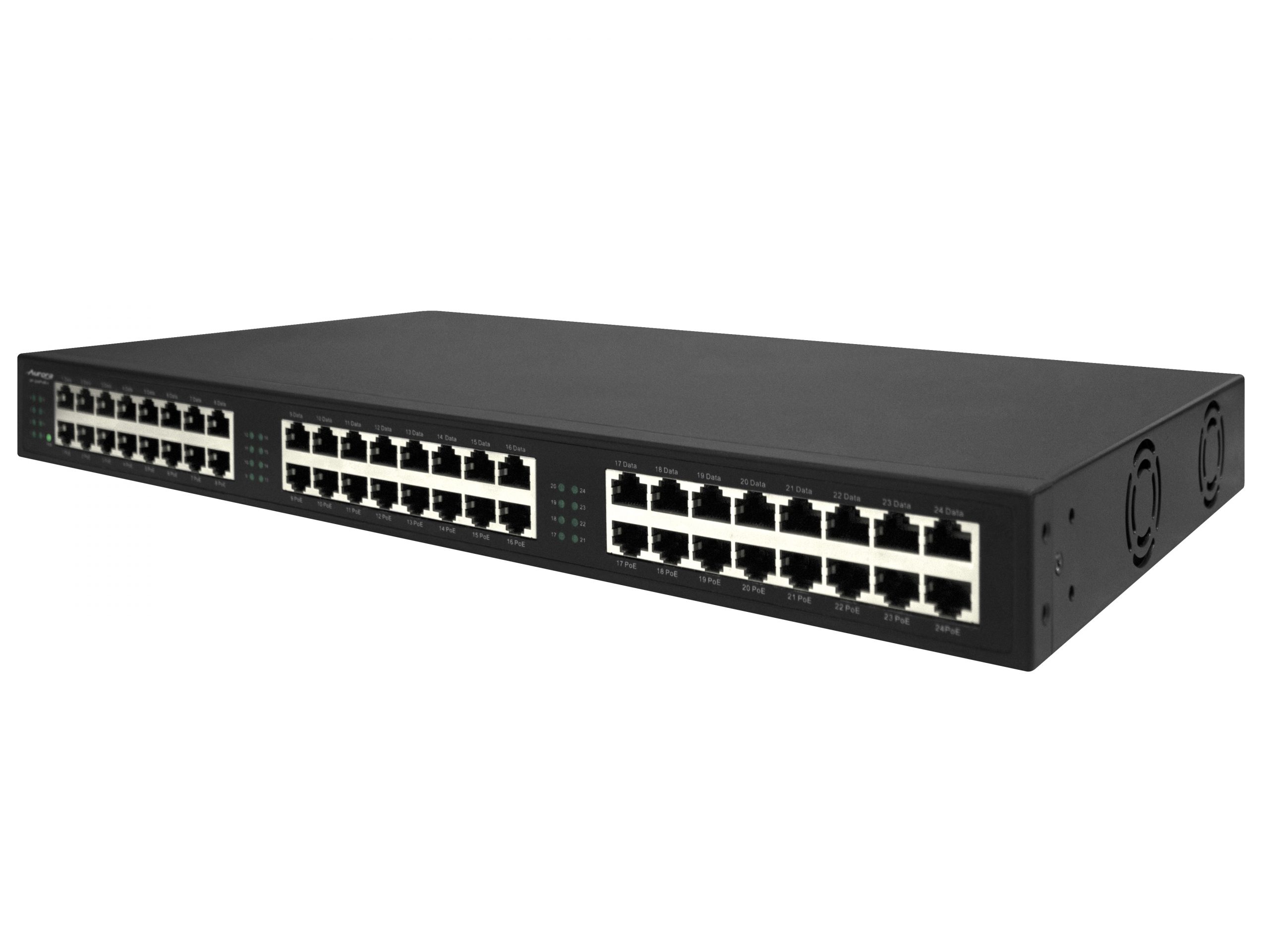 Aurora Multimedia IP-24PoE+ 24 Port 10G PoE/PoH Injector 750 Watts