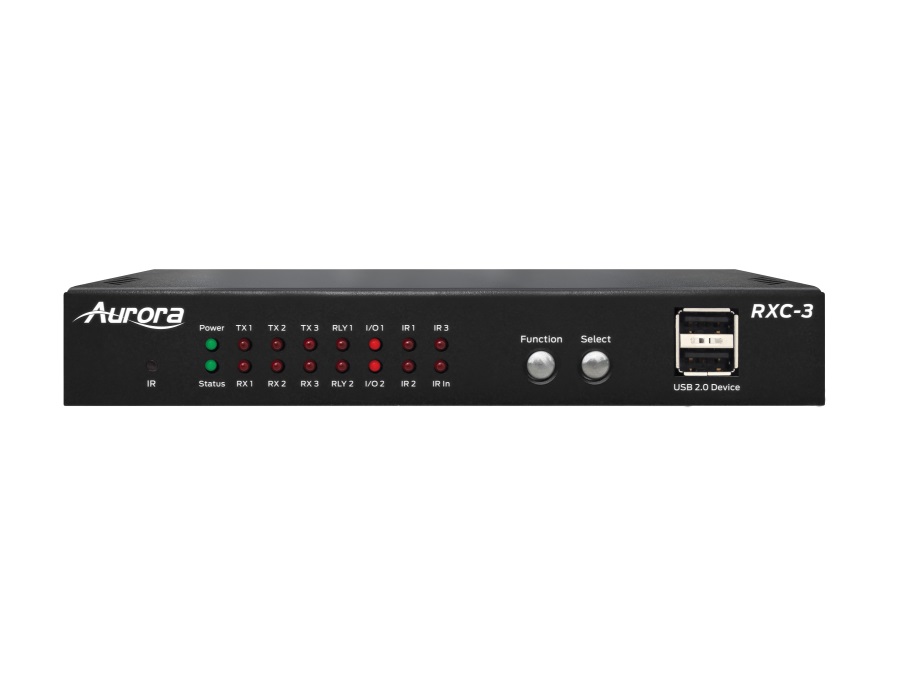 Aurora Multimedia RXC-3-G2 ReAX Control Processor with Additional Serial/Relay/I/O/IR and Ethernet Control Ports