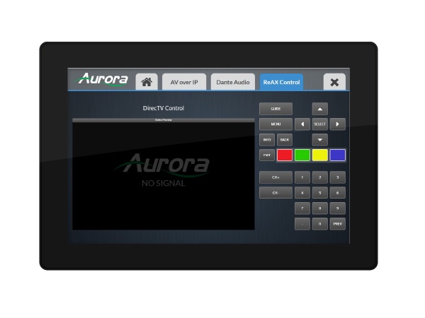 Aurora Multimedia RXT-10VS-B 10.1 inch VESA Mount ReAX Touch Panel Control System with Ethernet and WiFi (Black)