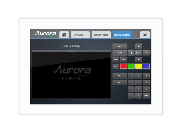 Aurora Multimedia RXT-10VS-W 10.1 inch VESA Mount ReAX Touch Panel Control System with Ethernet and WiFi (White)