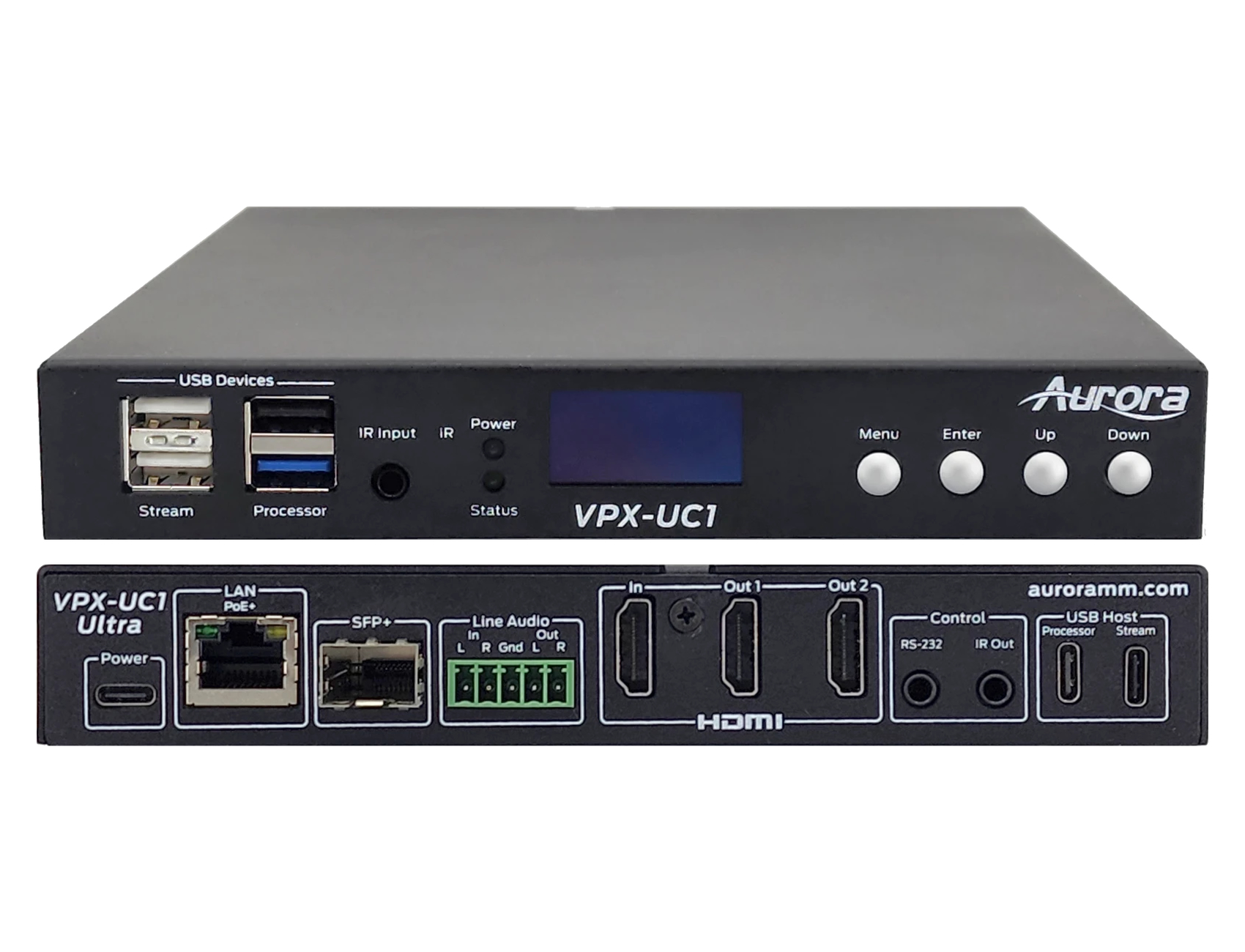 Aurora Multimedia VPX-UC1-ULTRA-1TB 4K60 1G Unified Communication AVoIP Transceiver with 8-Core 2.4GHz Processor & 8K60, Built-in 1TB SSD
