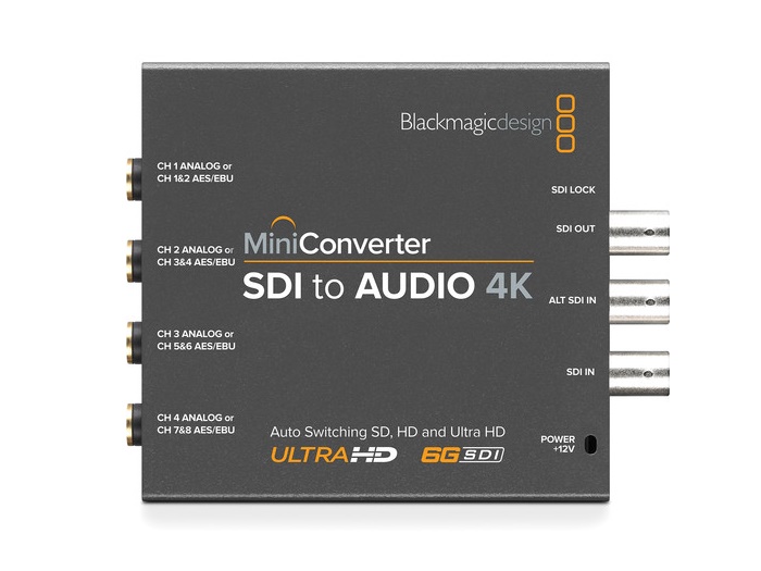 Blackmagic Design BMD-CONVMCSAUD4K Mini Converter – SDI to Audio 4K