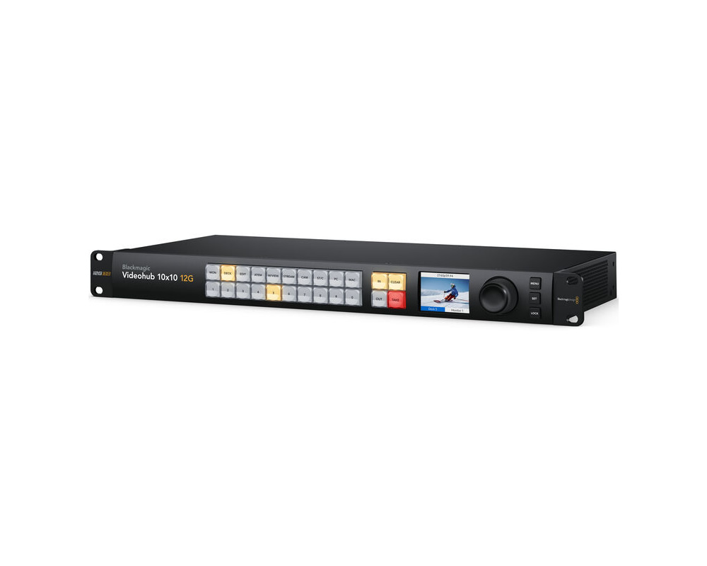 Blackmagic Design BMD-VHUBSMAS12G010010 Videohub 10×10 12G Zero-Latency Video Router