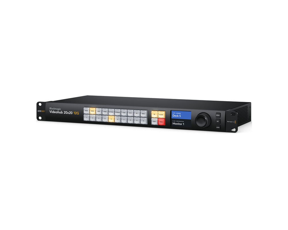 Blackmagic Design BMD-VHUBSMAS12G02020 Videohub 20×20 12G Zero-Latency Video Router