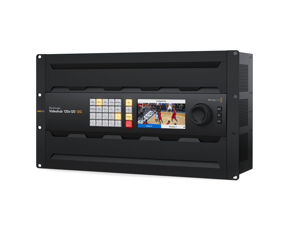 Blackmagic Design BMD-VHUBSMAS12G120120 Videohub 120×120 12G Zero-Latency Video Router