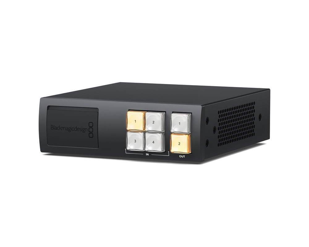Blackmagic Design BMD-VHUBSMTG12G0402 Videohub Mini 4×2 12G Router