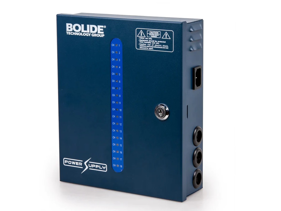 Bolide BP0050/18-20 12VDC Regulated Power Supply/18 Output/20 Amp/4pc Per Case