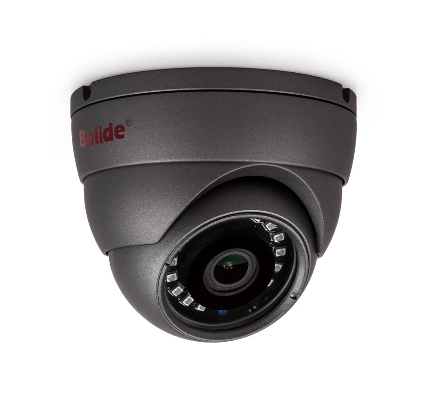 Bolide BV1209IROD/AHQ28A 1080p/720p wdr eyeball camera, 2.8mm wide angle lens, 12vdc with audio