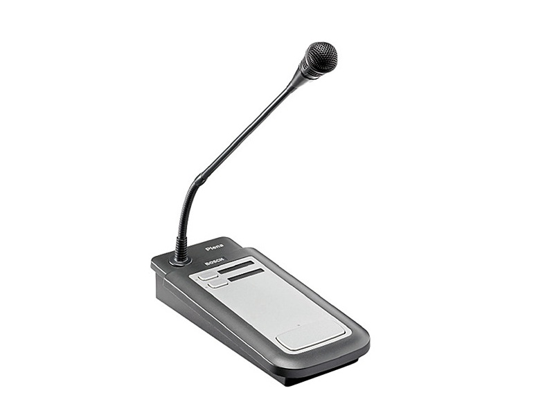 Bosch PLE-2CS 2-Zone Call Station Plena Tabletop Paging Microphone