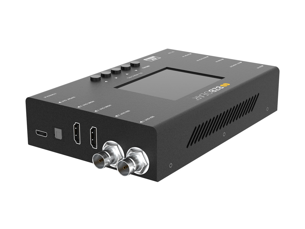 BZBGEAR BG-4KBHS-PRO HDMI 2.0 & 12G/6G/3G/HD-SDI Cross Converter and Scaler with 3.5” LCD Display/Built-in Test Patterns /Audio Embedder/De-Embedder - Image 8