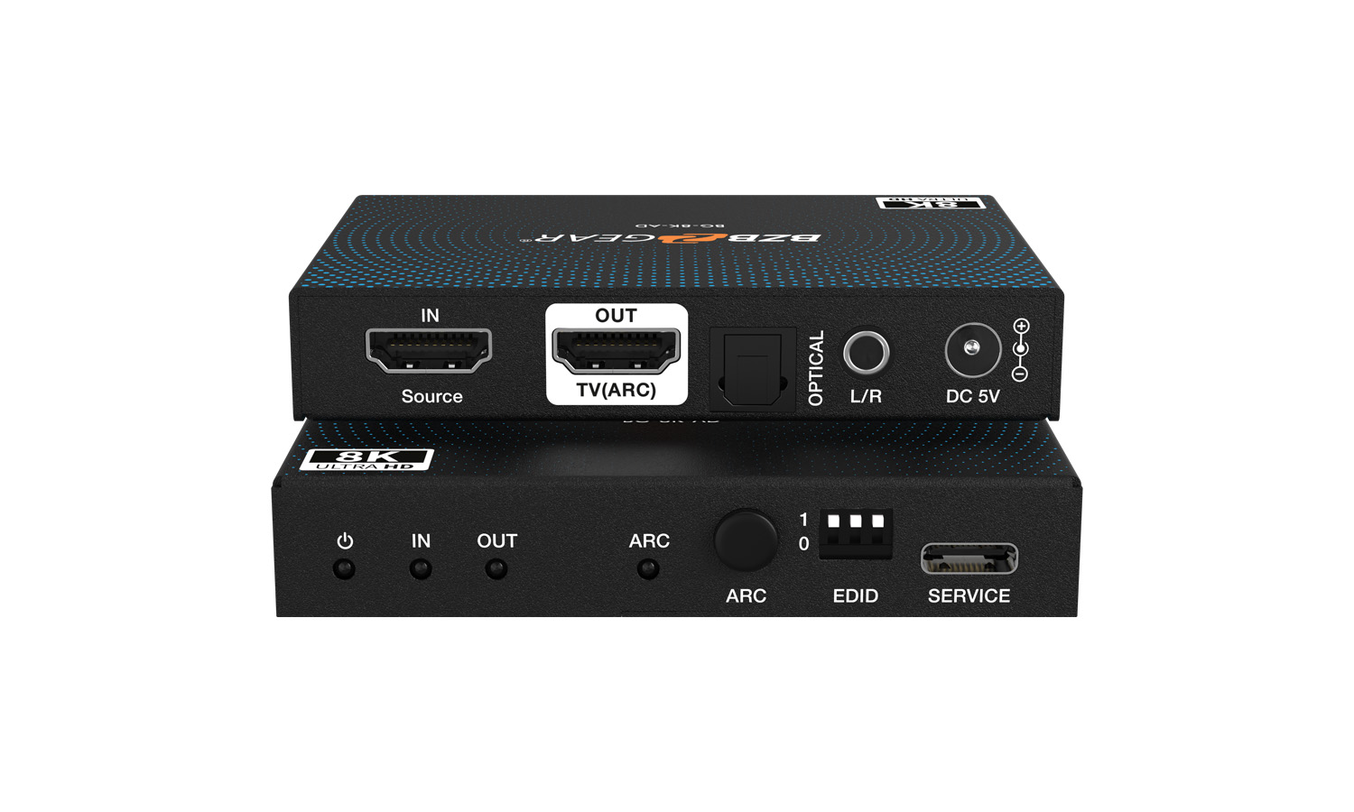 BZBGEAR BG-8K-AD 8K60 HDMI 2.1 Audio De-Embedder/Converter/Adapter to Digital S/PDIF and Analog L/R Audio