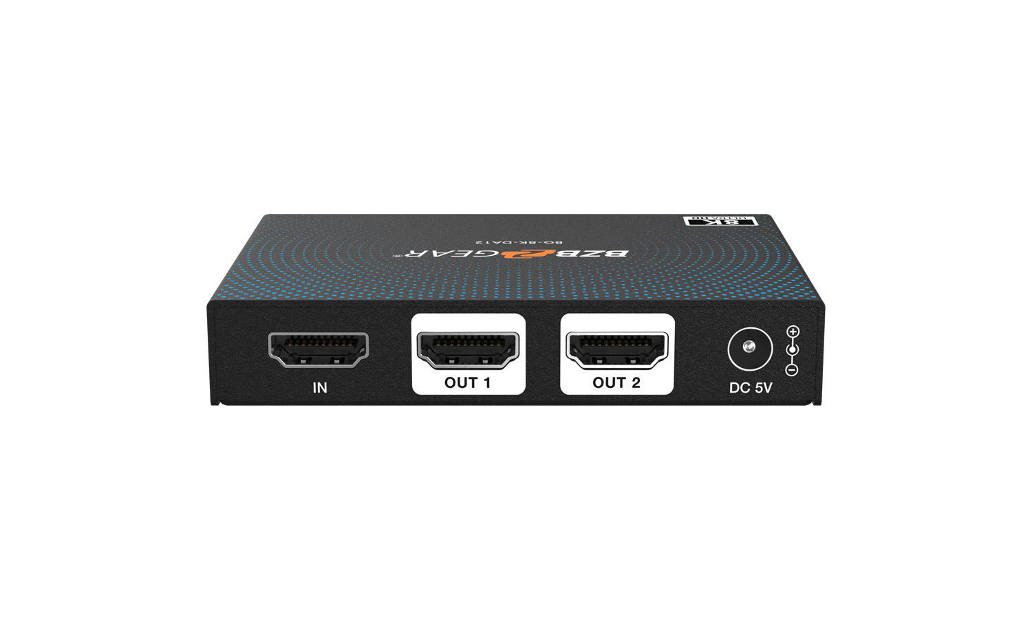 BZBGEAR BG-8K-DA12 1x2 8K UHD HDMI 2.1 Splitter with Auto Downscaling (8K60/4K120 and VRR/ALLM/QMS/QFT/SBTM Support) - Image 3