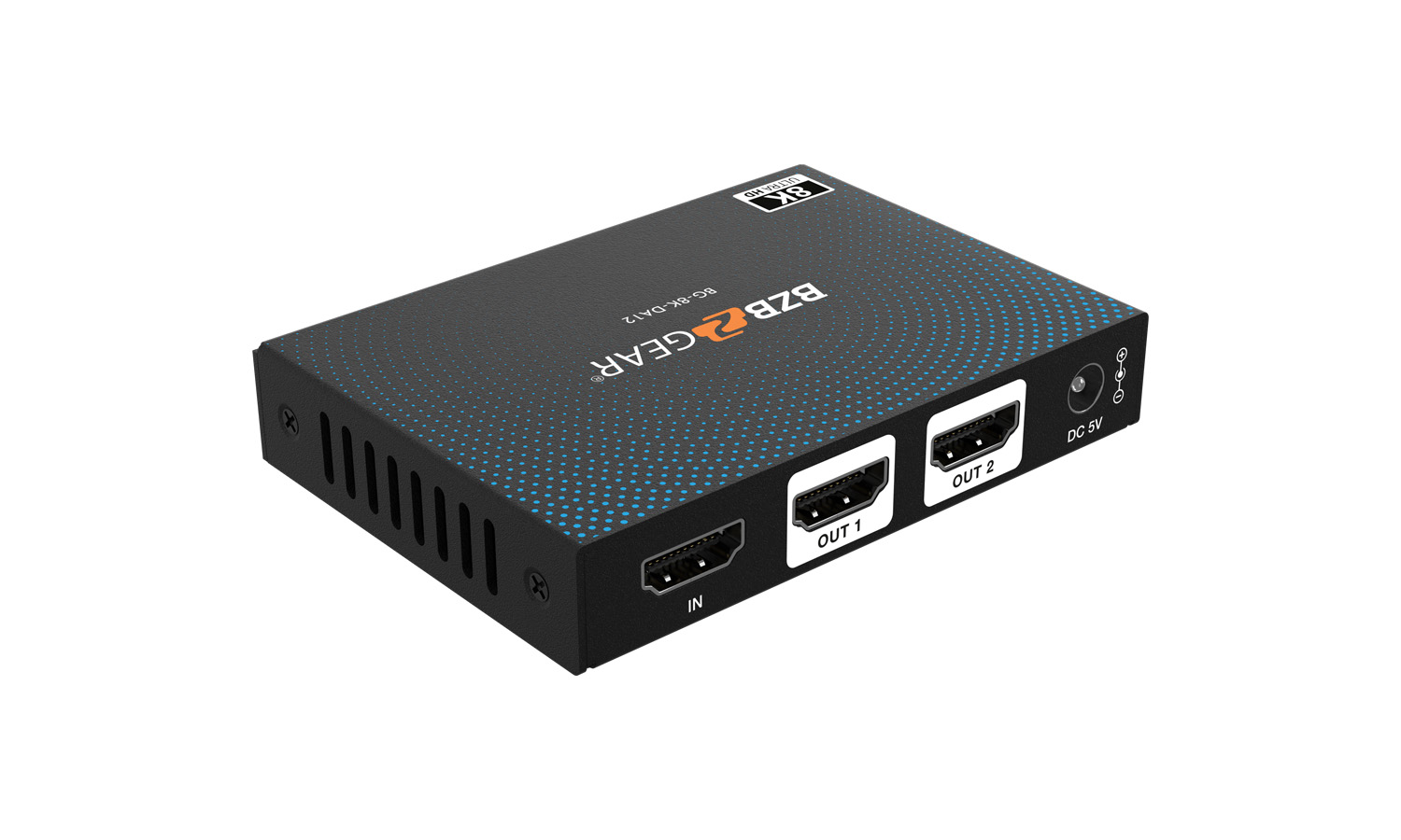 BZBGEAR BG-8K-DA12 1x2 8K UHD HDMI 2.1 Splitter with Auto Downscaling (8K60/4K120 and VRR/ALLM/QMS/QFT/SBTM Support) - Image 9