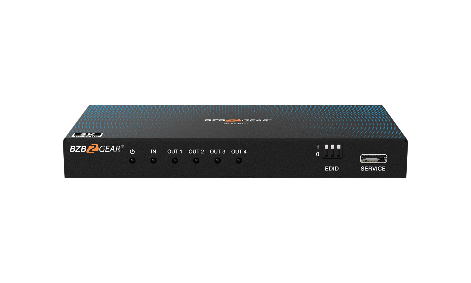 BZBGEAR BG-8K-DA14 1x4 8K UHD HDMI 2.1 Splitter with Auto Downscaling (8K60/4K120 and VRR/ALLM/QMS/QFT/SBTM Support) - Image 2