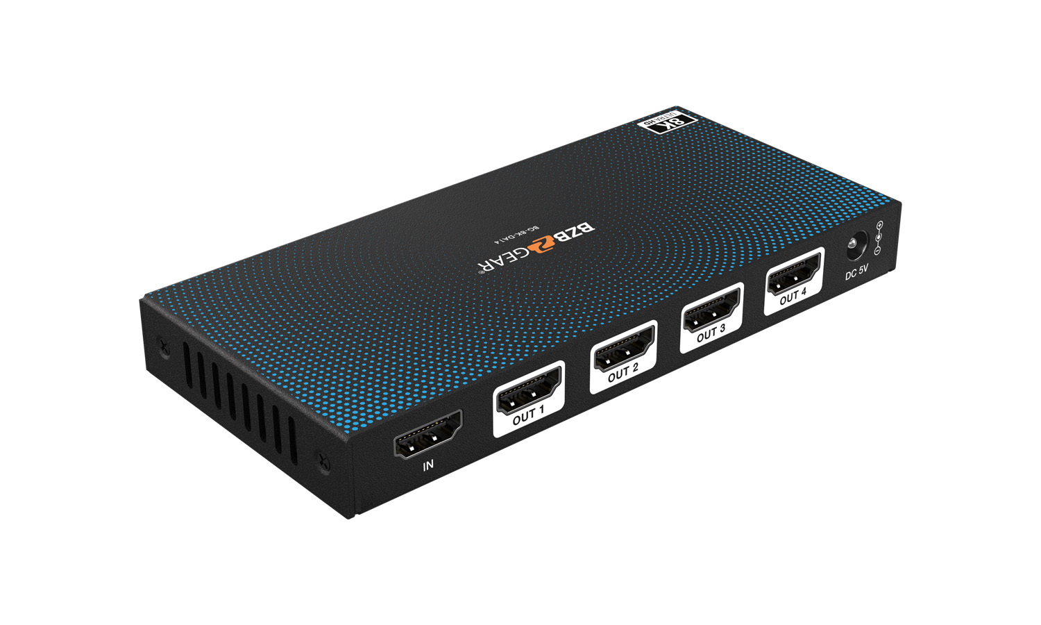BZBGEAR BG-8K-DA14 1x4 8K UHD HDMI 2.1 Splitter with Auto Downscaling (8K60/4K120 and VRR/ALLM/QMS/QFT/SBTM Support) - Image 9