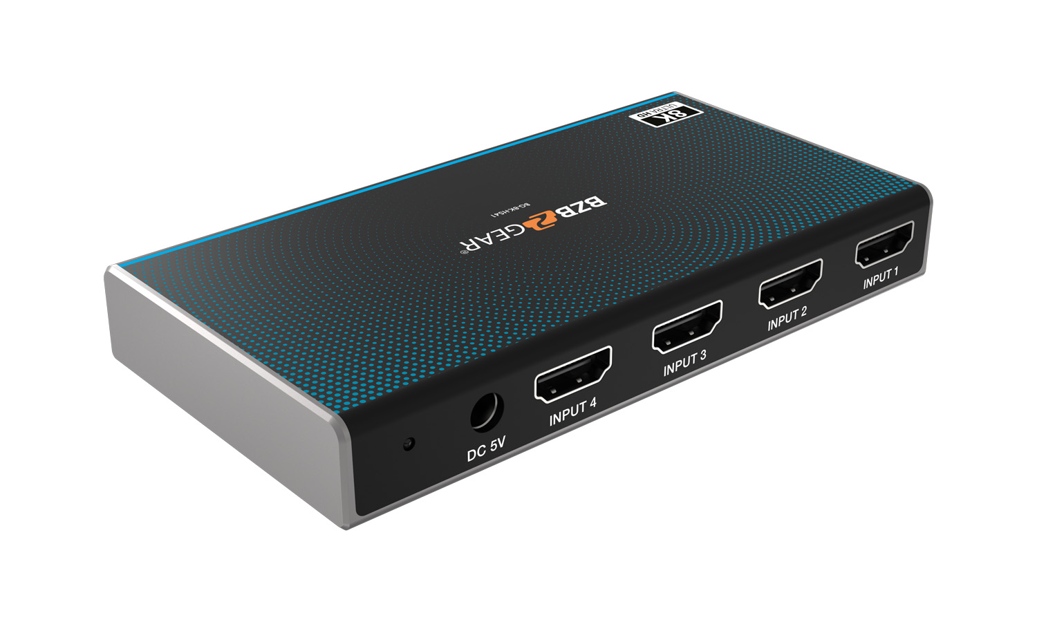 BZBGEAR BG-8K-HS41 4x1 8K UHD Ultra Slim HDMI 2.1 Switcher (8K60/4K120Hz 4:4:4 and VRR/FVA/ALLM Support) - Image 4