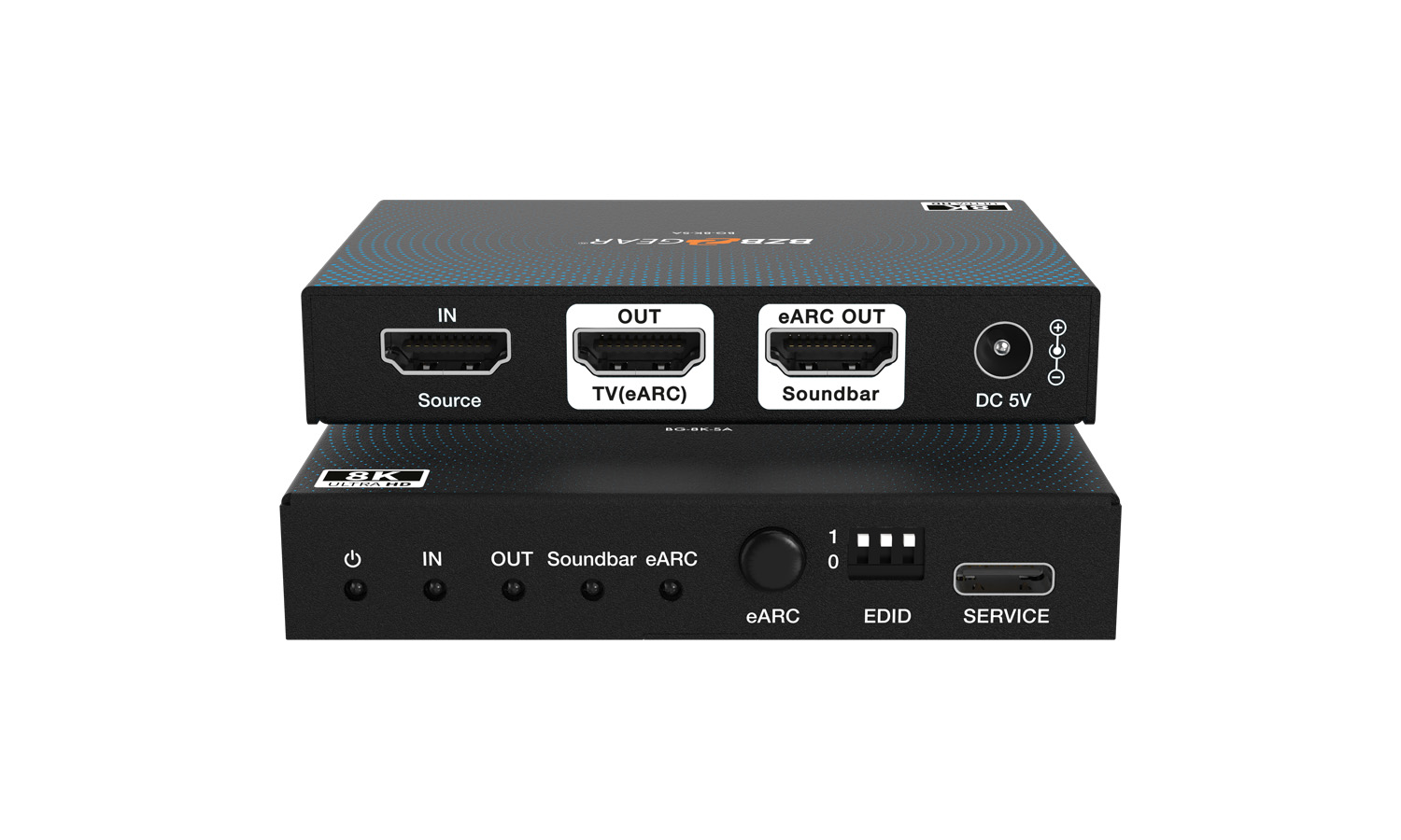 BZBGEAR BG-8K-SA 8K60 HDMI 2.1 eARC Audio to Soundbar Converter/Adapter