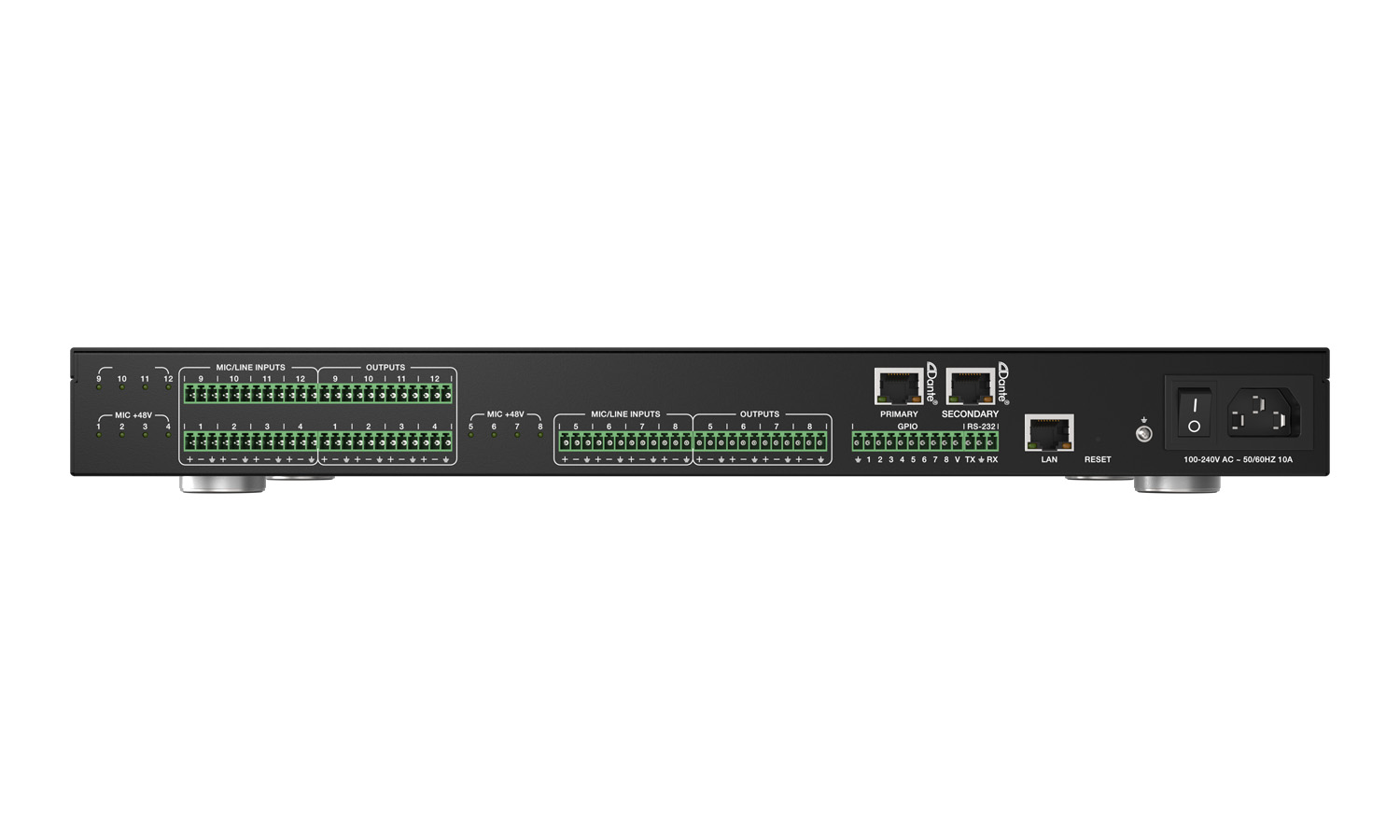 BZBGEAR BG-A1616MD 16x16 Balanced Digital Audio Processor/Matrix with 12-Channel Mic Line In/Out and 4-Channel Dante In/Out plus AEC/ANS/Filter/Limiter/EQ/Delay Support - Image 6