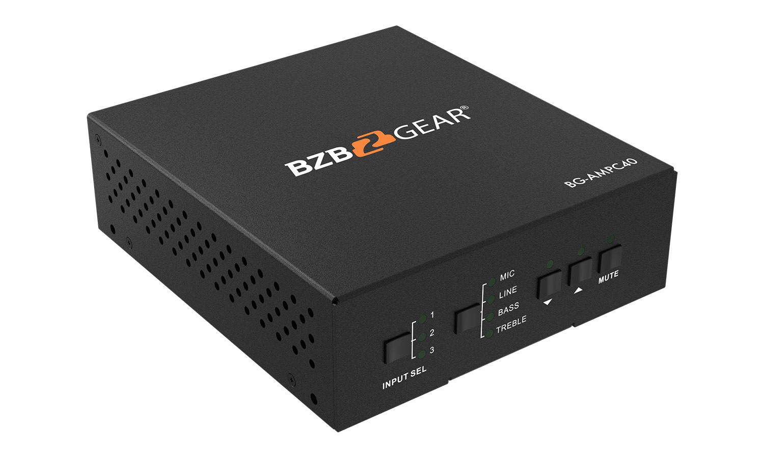 BZBGEAR BG-AMPC40 2-Channel 40W 70/100V Stereo/Mono Audio Amplifier - Image 2