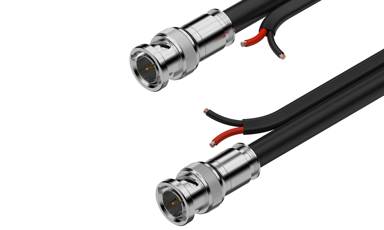 BZBGEAR BG-CAB-SDIS200 1080P FHD 200ft 75-ohm Premade Shielded SDI with DC Siamese Cable
