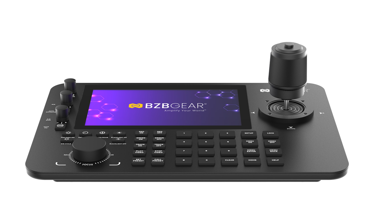 BZBGEAR BG-Commander-Pro Professional Serial and IP PTZ Joystick Controller with Touchscreen and POE (IP/RS-232/422/485) - Image 5
