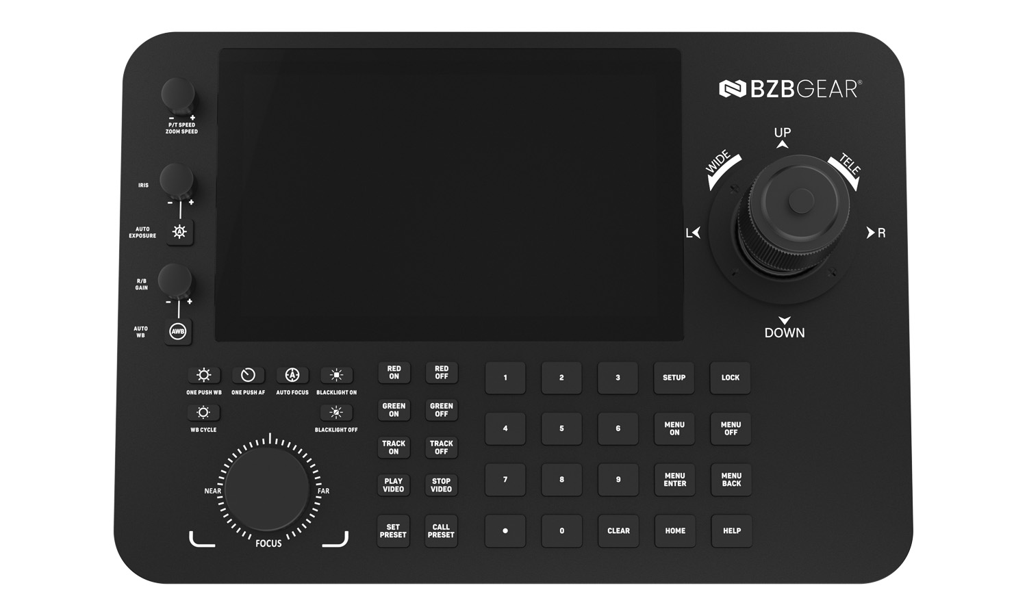 BZBGEAR BG-Commander-Pro Professional Serial and IP PTZ Joystick Controller with Touchscreen and POE (IP/RS-232/422/485) - Image 10