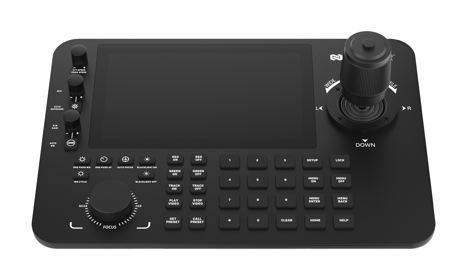 BZBGEAR BG-Commander-Pro Professional Serial and IP PTZ Joystick Controller with Touchscreen and POE (IP/RS-232/422/485) - Image 11