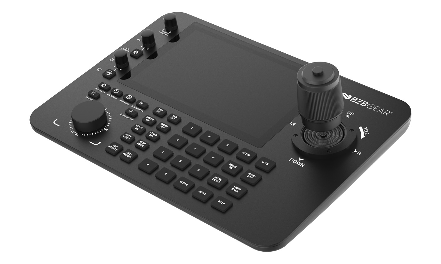 BZBGEAR BG-Commander-Pro Professional Serial and IP PTZ Joystick Controller with Touchscreen and POE (IP/RS-232/422/485) - Image 12