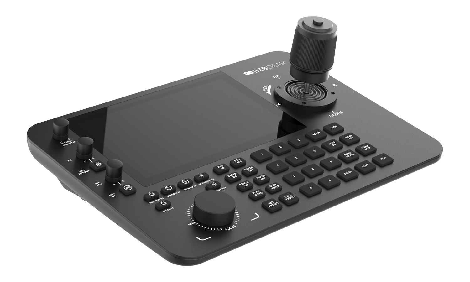 BZBGEAR BG-Commander-Pro Professional Serial and IP PTZ Joystick Controller with Touchscreen and POE (IP/RS-232/422/485) - Image 16