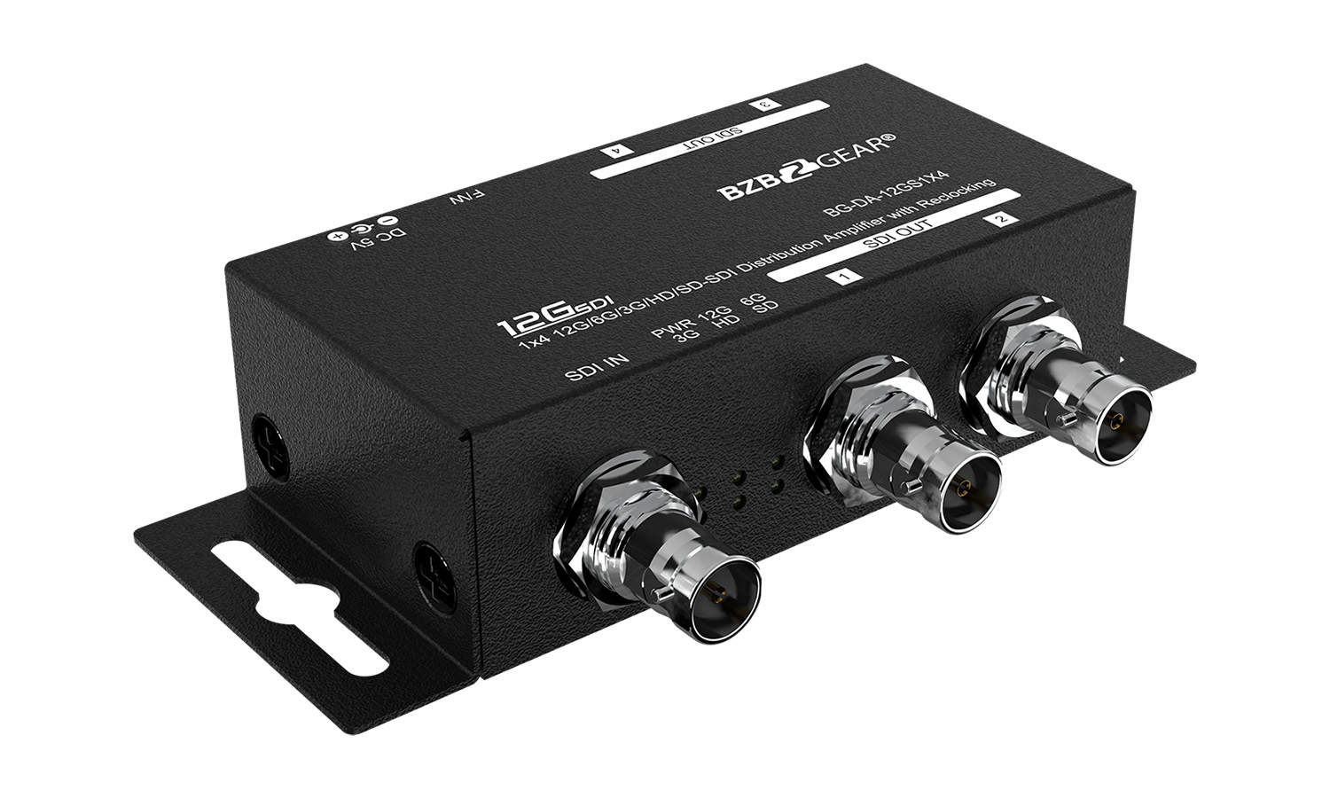BZBGEAR BG-DA-12GS1X4 4K UHD 12G-SDI 1x4 Splitter/Distribution Amplifier - Image 2