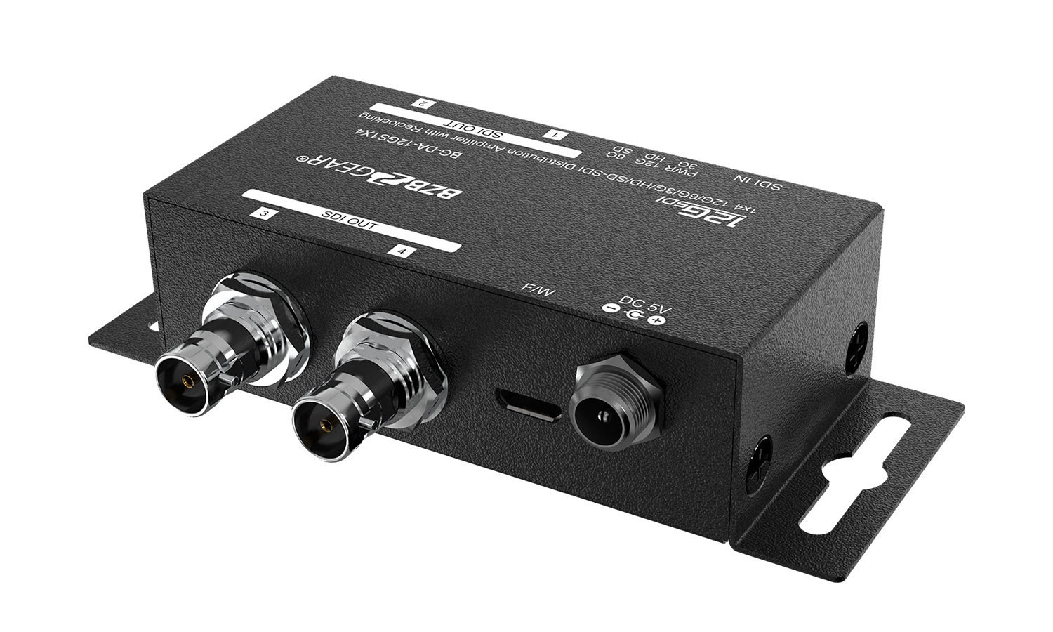 BZBGEAR BG-DA-12GS1X4 4K UHD 12G-SDI 1x4 Splitter/Distribution Amplifier - Image 3