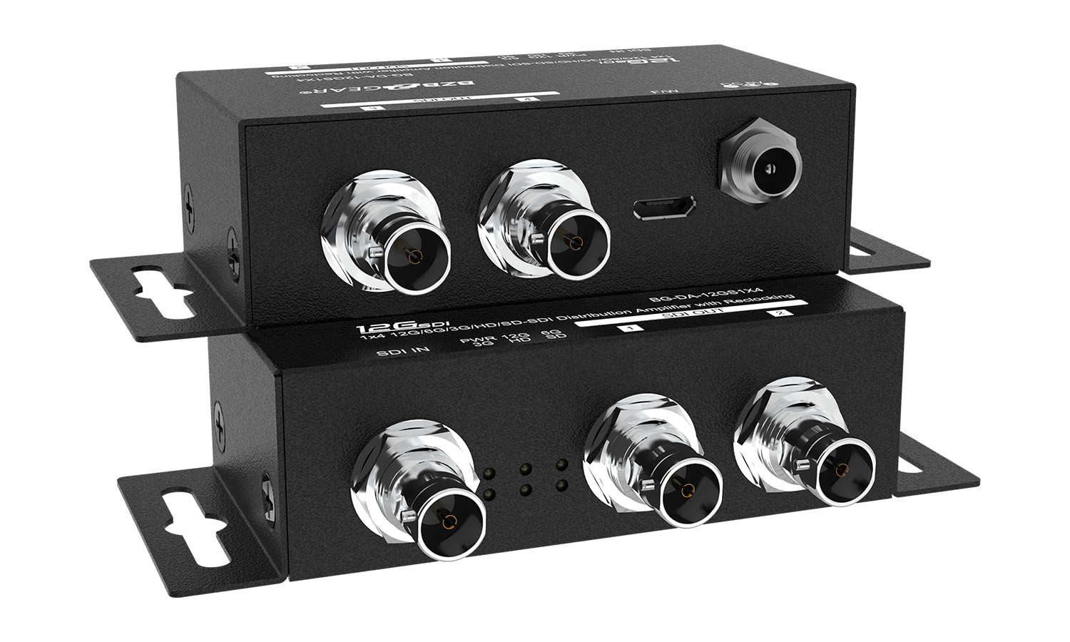 BZBGEAR BG-DA-12GS1X4 4K UHD 12G-SDI 1x4 Splitter/Distribution Amplifier - Image 7
