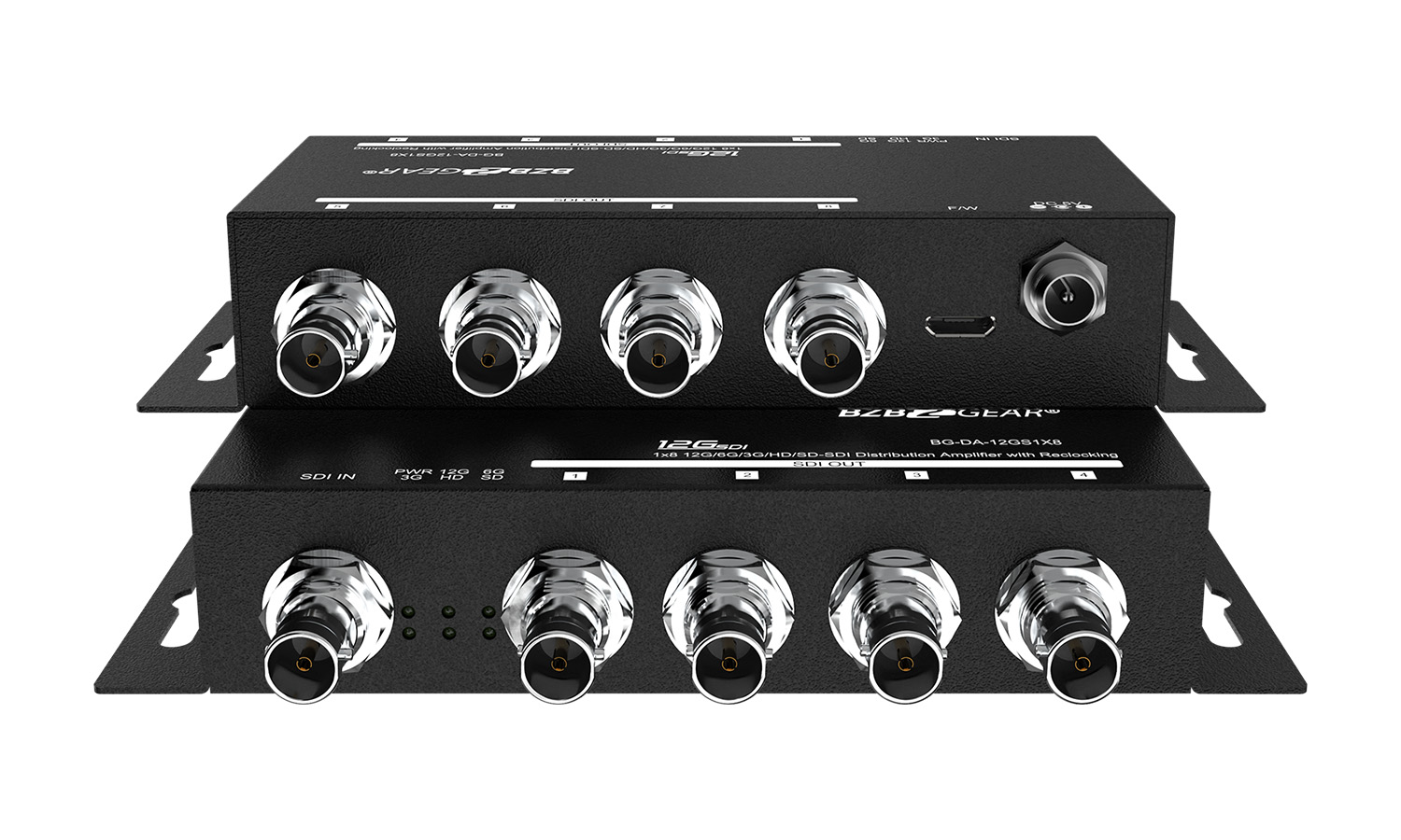 BZBGEAR BG-DA-12GS1X8 4K UHD 12G-SDI 1x8 Splitter/Distribution Amplifier - Image 9