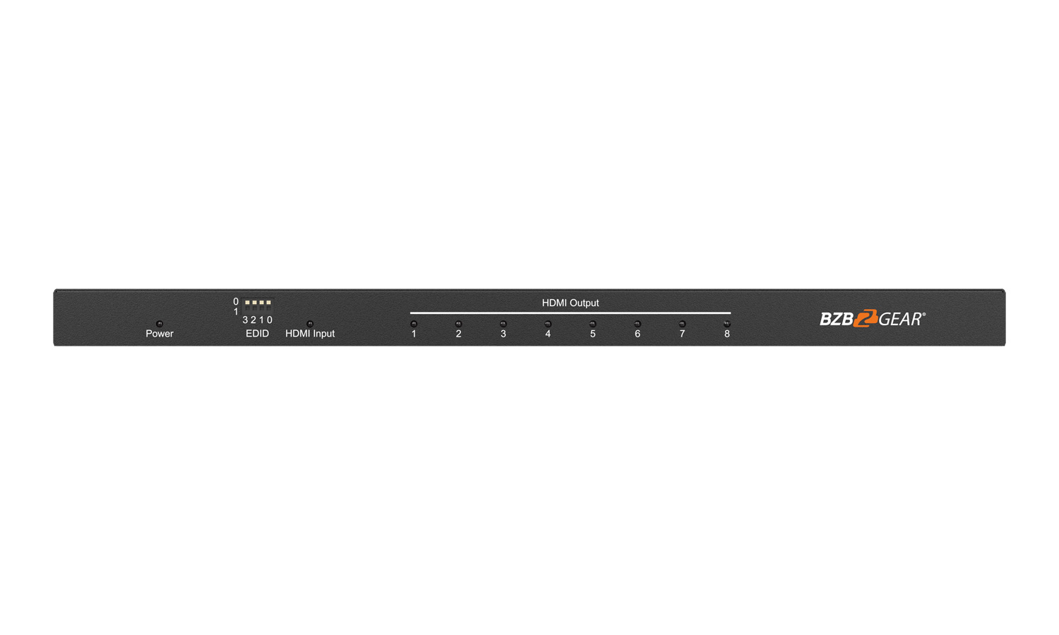 BZBGEAR BG-DA-18G2 1x8 4K UHD Ultra Slim HDMI Splitter with EDID Management - Image 3