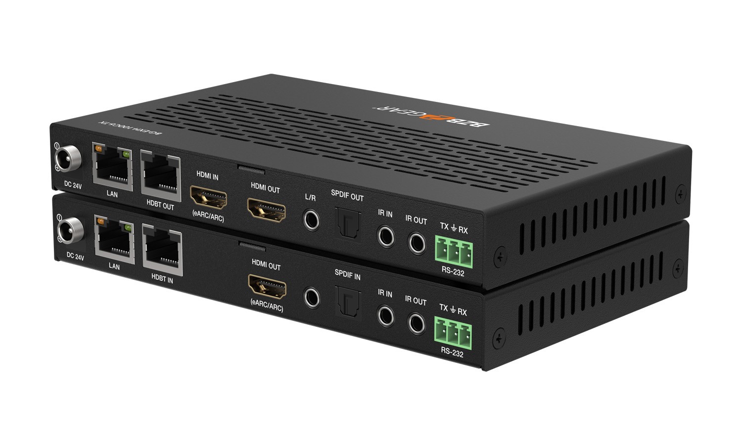 BZBGEAR BG-EXH-100C6 4K UHD HDMI/HDBaseT 3.0 Extender with IR/eARC/ARC/PoC/RS-232/Ethernet/USB 2.0 and Audio Embedding/De-embedding up to 330ft - Image 3